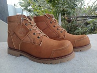 SEPATU PRIA TIMBERLAND PRO COKELAT BOOTS SAFETY KULIT