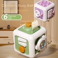 Baby 3month above Montessori Cube Toy for Baby 6-in-1 Educational Activity Cube – Multipurpose Drawe