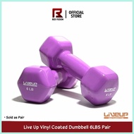Live Up Dumbbell Vinyl 6lbs - Pair