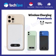 [SG] TechFave 15W Magnetic Powerbank/Portable Battery Pack/Wireless Charger For Series 15 Plus/14 Pro Max Mini, Earbuds