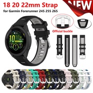 18mm 20mm 22mm Watch Bracelet for Garmin Forerunner 265 255 265S 255S Sports Watch Band Silicone Strap for Vivoactive 3 4 Forerunner 245 645 158