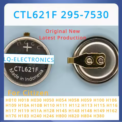 CTL621F 295-7530 CTL621 295-753 Eco Drive Watch Photokinetic Rechargeable Battery Citizen capacitor 