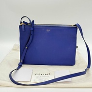 CELINE 思琳 電光藍 TRIO 三層小包(可以拆卸) 手拿包 斜背包 肩背包