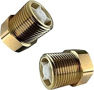 Pack of 2 1 Inch Brass Check Valve, DN25 1 Inch Backflow Preventer, Maximum Operating Pressure 25 Ba