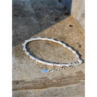 Soft bamboo bracelet + s999 pure silver necklace without impurities