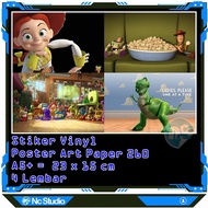 Poster Sticker Toy Story A5 4 Sheets Animation Movie Kids Tv Event Sticker Vinyl ArtPaper Wall Kinde