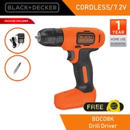 BLACK + DECKER BDCD8K 7.2V Lithium Ion Cordless Drill Driver Use Micro USB Charger