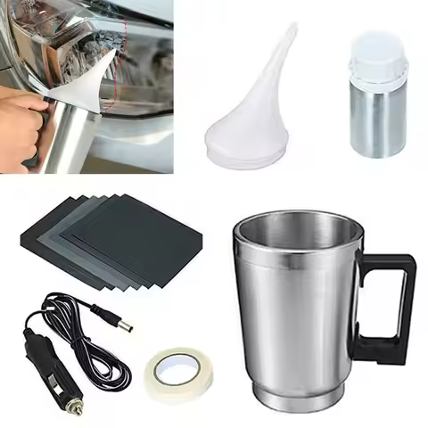 Headlight Restoration Kit Atomizing Cup Refurbish Kit Car Headlight Lens Polish Repair Tool Headligh