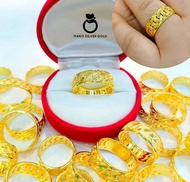 แหวนทองเคลือบ u0641 หนัก 1 สลึง หน้ากว้าง 5 มิล แหวนทองเคลือบแก้ว  ทองสวย แหวนทอง แหวนทองชุบ แหวนทองสวย