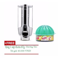 [HOT] Wall-mounted Soap Box Press 1 Bottle + Free 1 Premium Wax 87g Apple Flavor TI842