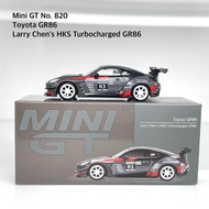 Mini GT No. 820 Toyota GR86 Larry Chen Jess HKS Turbocharged GR86
