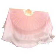 Dance Fan Classical Dance Extended Rubber State Double-Sided Lotus Root Powder Gradient Color Practi