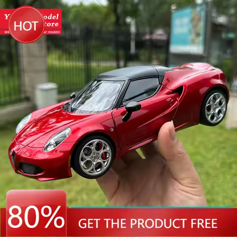 Hub Caps AUTOART AA 1:18 Alfa Romeo 4c Sports Car Model Alloy Collection Gift Display For Friends An