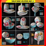 ❤️ LELONG ‼️ READY MY 💥 Nordic ceramic plate grilled pan plate bowl seramik grill kitchenware madam 