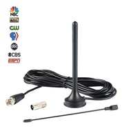 DVB-T2 HD/DVB-T Antenna for High-quality Digital Reception with Stable Magnetic Foot and 3m Cable fo