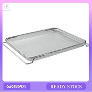 [Ready Stock] Air Fryer Basket 16.5x11Inch Air Fryer Basket Silver for Nuwave Bravo Xl Air Fryer Toaster Smart Oven