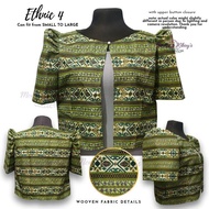 Mommy Kikays Collection – Ethnic Fabric Modern Filipiniana Bolero Blazer Top for Women | Regular & P