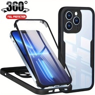 Vỏ điện thoại bảo vệ bọc toàn thân 360 ° cho Iphone 15 Pro Max 14 Plus 13 12 11 10 x XS Max XR 8 7 P
