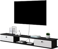 WANGPP Floating TV Stand Unit Floating TV Cabinet Storage Shelf Unit Wall Mounted Entertainment Center Cabinet Component for Audio/Video Console