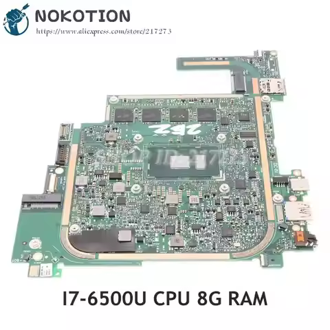 NOKOTION for Acer Switch Alpha 12 SA5-271 271P Laptop Motherboard SR2EZ i7-6500U 8G RAM NBGDQ11006 N