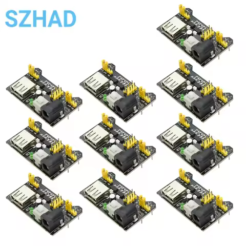 10pcs MB102 Solderless Breadboard Power Supply Module 3.3V/5V DIY Kit Parts For Arduino