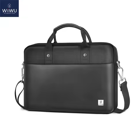 WiWU Hali Laptop Messenger Bag for MacBook Air 15.3 PU Leather Notebook Bag for MacBook Air Pro 13 1