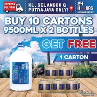 BUNDLE OF 10 CARTONS : CACTUS MINERAL WATER 9500ML x 2 BOTTLES