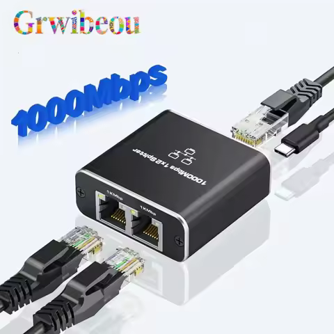 Gigabit Ethernet Splitter For PC Laptop TV Box Router Network RJ45 Splitter 1 in 4 /1in 3 /1in 2 100