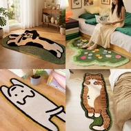 Ins Style Cute Cartoon Carpet Bedroom Bedside Thick Plush Carpet Mat Home Living Room Sofa Strip Car
