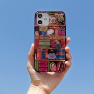 【客製化禮物】書櫃鋼化玻璃手機保護殼 iPhone 15新上市
