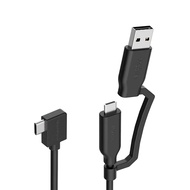 MP Mobile Pixels 2-in-1 USB Cable,3A/5.0 Gbps USB Type C to USB Type A/C Cable with Right Angle Head