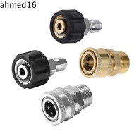 AHMED 2/4/8Pcs Quick Connect Kit, 3/4" Quick Release 3/8'' Quick Connect Pressure Washer Adapter Set, Durable Brass Rust-proof M22 Swivel Pressure Washer Connector Female