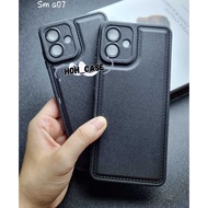Leather black case samsung a07 4g a07 5g soft case black