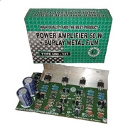 Kit Power Amplifier 60W Stereo TR 2SD313 60 Watt + Regulator Power Suplay 2 Elco Metal Film + HEATSINK UN-127