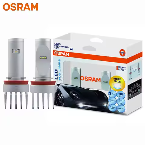 OSRAM LED Fog Lamps H8 H11 H16 65219CW 12V 10W 6000K Cool White Ice Blue LEDriving Kit Set Car LED L