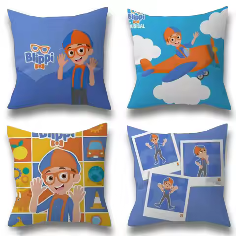 ABC B-Blippiing Musical Cushion Cover Car Throw Pillow Case For Sofa Car Christmas Gift