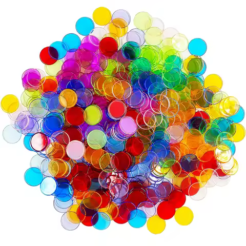 Learning Resources Transparent Color Counting Chips Size 19MM Classroom Montessori Toys Maths Juguet