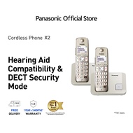 [Bundle of 2] Panasonic Digital Cordless Speaker Phone KX-TGE210CXN (Suitable for Elderly)