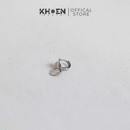 (1 Piece) 8mm Round Heart Earrings - Alloy - Eyelets store