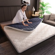 Mattress Topper Single Queen King Size Tatami Foldable Floor Pad Mat Solid Color Soft Mattress Protector