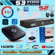 {LATEST MODEL} PSI S2X S3 Hybrid Free Channel For Satellite Thaicom5/6/8, Asiasat9 OTA Same IPM Deco