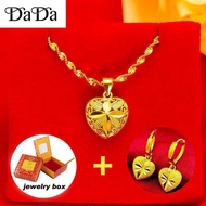 emas rantai leher original 916 gold indian necklace womens cutout love pendant earrings set engageme