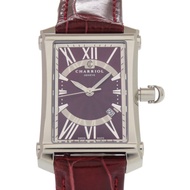 全新未使用 Charriol Columbus CORMS.785.005 波爾多紅不鏽鋼鱷魚皮石英腕錶 1333 [二手] CHARRIOL