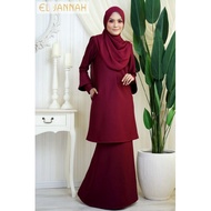El Jannah Baju Kurung Maroon