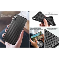 HITAM Baseus iPhone XS max X XS XR Weaving Case Soft TPU Ultra Thin Texture - Black XR