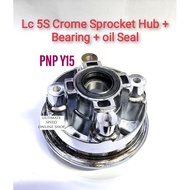 Lc 5s / Y15 sprocket hub (chrome) / Y15 chrome sprocket hub / Yamaha hub rubber / Lc135 sprocket oil
