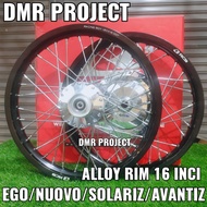 ALLOY RIM 1.60X16 INCI EGO/NUOVO/SOLARIZ/AVANTIZ/NVX/VARIO RIM ALLOY 1.60X16 RCB (SEMUA SCOOTER)