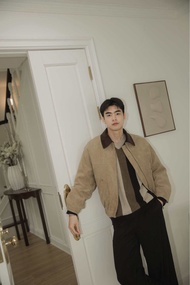 Sunday jacket แจกเกตคอปก งานหนังกลับอย่างดี suede jacket คุณภาพและทรงสวย