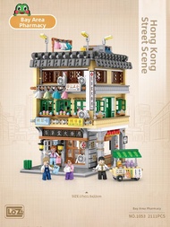 Loz | High-Difficulty Assembly Large Commercial Street Scene Corner Building Hong Kong Style Block M