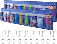 ALYER 2 Pack RV Mesh Shoe Storage Pouches - Hanging Wide Shower Organizer with 10 Pockets for Camper